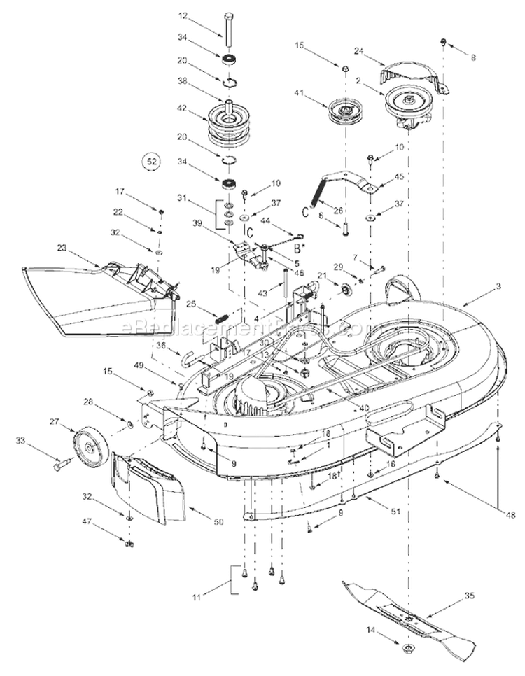 Page A Diagram and Parts List for 13AY614G401 2002 Yard Man Lawn Tractor